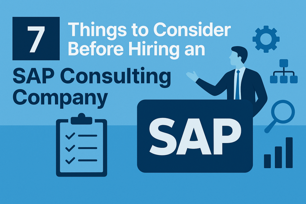 7 Things to Consider Before Hiring an SAP Consulting Company 
